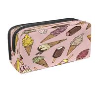 VAPOKF Astuccio portapenne per studenti con cerniera, per ragazzi e ragazze, materiale scolastico e ufficio, vegetariano Falafel, pomodoro limone, Gelati Estivi, 2.3x8.2x3.9in/6x21x10cm, Astuccio