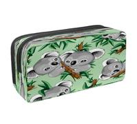 VAPOKF Astuccio portapenne per studenti con cerniera, per ragazzi e ragazze, materiale scolastico e ufficio, motivo koala e girasole, Carino Koala australiano bambino, 2.3x8.2x3.9in/6x21x10cm,