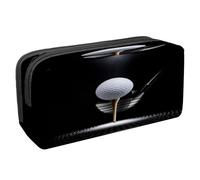 VAPOKF Astuccio portapenne per studenti con cerniera, per ragazzi e ragazze, materiale scolastico e ufficio, palla da golf su tee con mazza sotto i riflettori, Multi, 2.3x8.2x3.9in/6x21x10cm, Astuccio