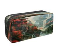 VAPOKF Astuccio portapenne per studenti con cerniera, per ragazzi e ragazze, materiale scolastico e ufficio, tempio antico sulla cima della montagna, Multi, 2.3x8.2x3.9in/6x21x10cm, Astuccio