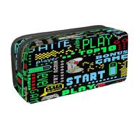 VAPOKF Astuccio portapenne per studenti con cerniera, per ragazzi e ragazze, materiale scolastico e ufficio, joystick multicolore, Gioca Tema Gioco, 2.3x8.2x3.9in/6x21x10cm, Astuccio