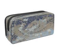 VAPOKF Astuccio portapenne per studenti con cerniera, per ragazzi e ragazze, materiale scolastico e ufficio, pianeti, luna, stelle, cielo notturno, Tie Dye Bohemian Art, 2.3x8.2x3.9in/6x21x10cm