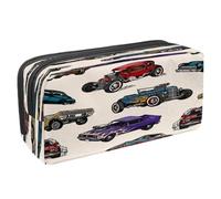 VAPOKF Astuccio portapenne per studenti con cerniera, per ragazzi e ragazze, materiale scolastico e ufficio, joystick vintage, Vintage American Muscle Cars, 2.3x8.2x3.9in/6x21x10cm, Astuccio