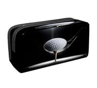 VAPOKF Astuccio portapenne per studenti con cerniera, per ragazzi e ragazze, materiale scolastico e ufficio, palla da golf su tee con mazza sotto i riflettori, Multi, 2.3x8.2x3.9in/6x21x10cm, Astuccio