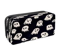 VAPOKF Astuccio portapenne per studenti con cerniera, per ragazzi e ragazze, materiale scolastico e ufficio, fantasmi di Halloween, Multi, 2.3x8.2x3.9in/6x21x10cm, Astuccio