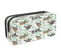 VAPOKF Astuccio portapenne per studenti con cerniera, per ragazzi e ragazze, materiale scolastico e ufficio, insetti labybug e fiore, Koala ad acquerello ed eucalipto, 2.3x8.2x3.9in/6x21x10cm,