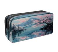 VAPOKF Astuccio portapenne per studenti con cerniera per ragazzi e ragazze, materiale scolastico e ufficio, Giappone Monte Fuji, Multi, 2.3x8.2x3.9in/6x21x10cm, Astuccio