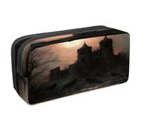 VAPOKF Astuccio portapenne per studenti con cerniera, per ragazzi e ragazze, materiale scolastico e ufficio, Ravens Before Broken Castle, Multi, 2.3x8.2x3.9in/6x21x10cm, Astuccio