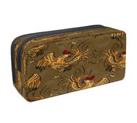 VAPOKF Astuccio portapenne per studenti con cerniera, per ragazzi e ragazze, per la scuola e l'ufficio, con divertenti polli, Gallo Furioso, 2.3x8.2x3.9in/6x21x10cm, Astuccio