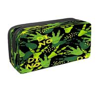 VAPOKF Astuccio portapenne per studenti con cerniera, per ragazzi e ragazze, per scuola e ufficio, a forma di cammelli geometrici, Impronta di artiglio della zampa di dinosauro grung,