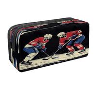 VAPOKF Astuccio portapenne per studenti, per ragazzi, ragazze, scuola e ufficio, concorso di hockey su ghiaccio