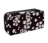 VAPOKF Astuccio portapenne per studenti, per ragazzi, ragazze, scuola e ufficio, margherite e fiori di camomilla, Multi, 2.3x8.2x3.9in/6x21x10cm, Organizer per borse