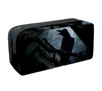 VAPOKF Astuccio portapenne per studenti, per ragazzi, ragazze, scuola e ufficio, motivo: corvo su albero morto, Multi, 2.3x8.2x3.9in/6x21x10cm, Organizer per borse