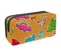 VAPOKF Astuccio portapenne per studenti, per ragazzi, ragazze, scuola e ufficio, motivo: dinosauro bestia, Multi, 2.3x8.2x3.9in/6x21x10cm, Organizer per borse