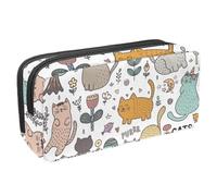 VAPOKF Astuccio portapenne per studenti, per ragazzi, ragazze, scuola e ufficio, motivo: gatti in paradiso, Multi, 2.3x8.2x3.9in/6x21x10cm, Organizer per borse