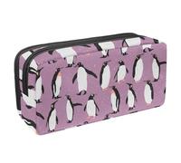 VAPOKF Astuccio portapenne per studenti, per ragazzi, ragazze, scuola e ufficio, motivo: pinguino nella neve, Multi, 2.3x8.2x3.9in/6x21x10cm, Organizer per borse