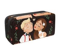 VAPOKF Astuccio portapenne per studenti, per ragazzi, ragazze, scuola e ufficio, per giovani coppie amanti, Multi, 2.3x8.2x3.9in/6x21x10cm, Organizer per borse