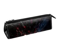 VAPOKF Astuccio rosso con palla da bowling e spilli, astuccio per cancelleria, astuccio per matite, cosmetici, borsa compatta con cerniera