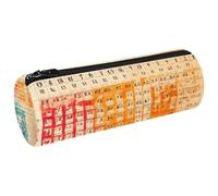 VAPOKF Astuccio vintage per penne e matite da tavolo per matematica, portamonete, trousse per trucchi per studenti, cancelleria, scuola, ufficio