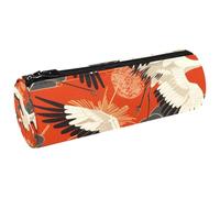 VAPOKF Auspicious - Astuccio in tela rossa a forma di nuvola, per penne, matite, cosmetici, cosmetici, cancelleria per studenti, scuola, ufficio, Multi, 20x6.3cm/7.9x2.5in, Astucci per matite