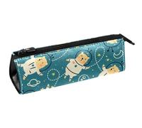 VAPOKF Bears in Space - Astuccio per penne e matite, astuccio per cosmetici, borsa compatta con cerniera, Multi, 5.5 ×6 ×20CM/2.2x2.4x7.9 in, Organizer per borse