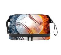 VAPOKF Beauty case da viaggio per donne e ragazze, con scritta "Live Laugh Love", pratica borsa organizer con scomparto per pennelli, Multicolore 2., 27x15x14 cm/10.6x5.9x5.5 in, Beauty Case