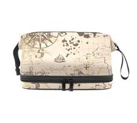 VAPOKF Beauty case matematico geometrico con motivo equazione calcoli per donne e ragazze, borsa da viaggio per trucchi pratica borsa organizer con scomparto per pennelli, Multicolore 6., 27x15x14 cm