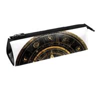 VAPOKF Bill Cipher Wheel Zodiac Circle Pen Bag Stationery Pouch Pencil Bag Cosmetic Pouch Bag Compact Zipper Bag