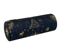 VAPOKF Bill Cipher Wheel Zodiac Pen Pencil Case Coin Purse Cosmetic Makeup Bag per studenti Cancelleria Scuola Ufficio Storage