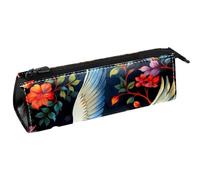 VAPOKF Blue Zebra Animal Pen Bag Cancelleria Sacchetto Matita Sacchetto Cosmetico Sacchetto di Cerniera Borsa Compatta, Multi, 5.5 ×6 ×20CM/2.2x2.4x7.9 in, Organizer per borse