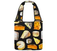 VAPOKF Borsa a tracolla da donna, in tela, con motivo a scacchi, per snack, dessert, borsa a tracolla riutilizzabile per scuola, lavoro, ufficio, viaggi, shopping, casual