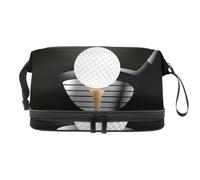 VAPOKF Borsa cosmetica colorata con paesaggio immaginario per donne e ragazze, borsa da viaggio per trucchi pratica borsa organizer con scomparto per pennelli, Multicolore 11, 27x15x14 cm/10.6x5.9x5.5