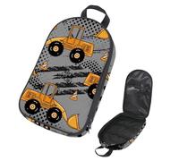 VAPOKF Borsa da viaggio per utensili da campeggio, borsa portaoggetti per macchine da costruzione gialla, set di utensili da cucina, borsa portaoggetti per accessori da cucina, borsa portaoggetti per