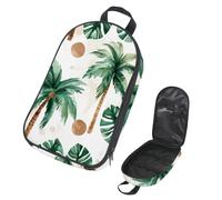 VAPOKF Borsa organizer da viaggio per utensili da campeggio, acquerelli, palme e foglie, per utensili da cucina, accessori da cucina, per barbecue all'aperto, solo borsa