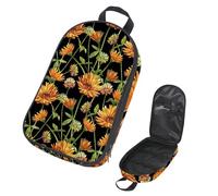 VAPOKF Borsa organizer da viaggio per utensili da campeggio, acquerello, calendula, fiori, set di utensili da cucina, custodia per accessori da cucina, per barbecue all'aperto, solo borsa