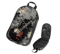 VAPOKF Borsa organizer da viaggio per utensili da campeggio, borsa nera per chitarra grunge per utensili da cucina, accessori da cucina, custodia per barbecue all'aperto, solo borsa