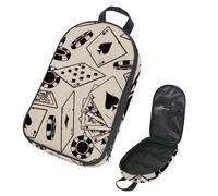 VAPOKF Borsa organizer da viaggio per utensili da campeggio, borsa organizer per carte da poker e patatine fritte, per utensili da cucina, accessori da cucina, custodia per barbecue all'aperto, solo