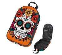 VAPOKF Borsa organizer da viaggio per utensili da campeggio, borsa organizer per zucchero Day of The Flower per utensili da cucina, accessori da cucina, custodia per barbecue all'aperto, solo borsa