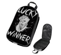 VAPOKF Borsa organizer da viaggio per utensili da campeggio, borsa portaoggetti a mano con scheletro di poker, per utensili da cucina, accessori da cucina, custodia per barbecue all'aperto, solo borsa