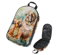 VAPOKF Borsa organizer da viaggio per utensili da campeggio, borsa portaoggetti con bulldog ad acquerello, per utensili da cucina, accessori da cucina, custodia per barbecue all'aperto, solo borsa