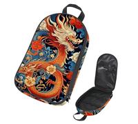 VAPOKF Borsa organizer da viaggio per utensili da campeggio, borsa portaoggetti con drago antico di buon auspicio per set di utensili da cucina, accessori da cucina, custodia per barbecue all'aperto