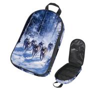 VAPOKF Borsa organizer da viaggio per utensili da campeggio, borsa portaoggetti con lupi della foresta scura, per utensili da cucina, accessori da cucina, custodia per barbecue all'aperto, solo borsa