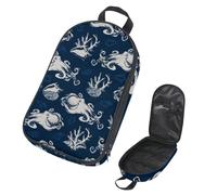 VAPOKF Borsa organizer da viaggio per utensili da campeggio, borsa portaoggetti con mostro di polpo marino per set di utensili da cucina, custodia per accessori da cucina, custodia per barbecue