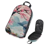 VAPOKF Borsa organizer da viaggio per utensili da campeggio, borsa portaoggetti con paesaggio di ciliegio, per utensili da cucina, accessori da cucina, custodia per barbecue all'aperto, solo borsa