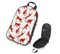 VAPOKF Borsa organizer da viaggio per utensili da campeggio, borsa portaoggetti con sagoma di scimmie, per utensili da cucina, accessori da cucina, per barbecue all'aperto, solo borsa