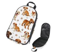 VAPOKF Borsa organizer da viaggio per utensili da campeggio, borsa portaoggetti con simpatici cani e impronte per utensili da cucina, accessori da cucina, custodia per barbecue all'aperto, solo borsa