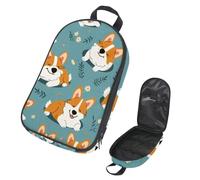 VAPOKF Borsa organizer da viaggio per utensili da campeggio, borsa portaoggetti Happy Corgi Dogs per utensili da cucina, accessori da cucina, custodia per barbecue all'aperto, solo borsa