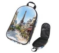 VAPOKF Borsa organizer da viaggio per utensili da campeggio, borsa portaoggetti per acquerelli Paris Cafe per utensili da cucina, accessori da cucina, custodia per barbecue all'aperto, solo borsa