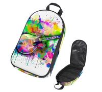 VAPOKF Borsa organizer da viaggio per utensili da campeggio, borsa portaoggetti per chitarra con pittura ad acquerello per set di utensili da cucina, custodia per accessori da cucina, custodia per