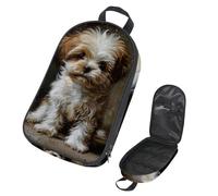 VAPOKF Borsa organizer da viaggio per utensili da campeggio, borsa portaoggetti per cuccioli di cane Shih Tzu per utensili da cucina, accessori da cucina, custodia per barbecue all'aperto, solo borsa